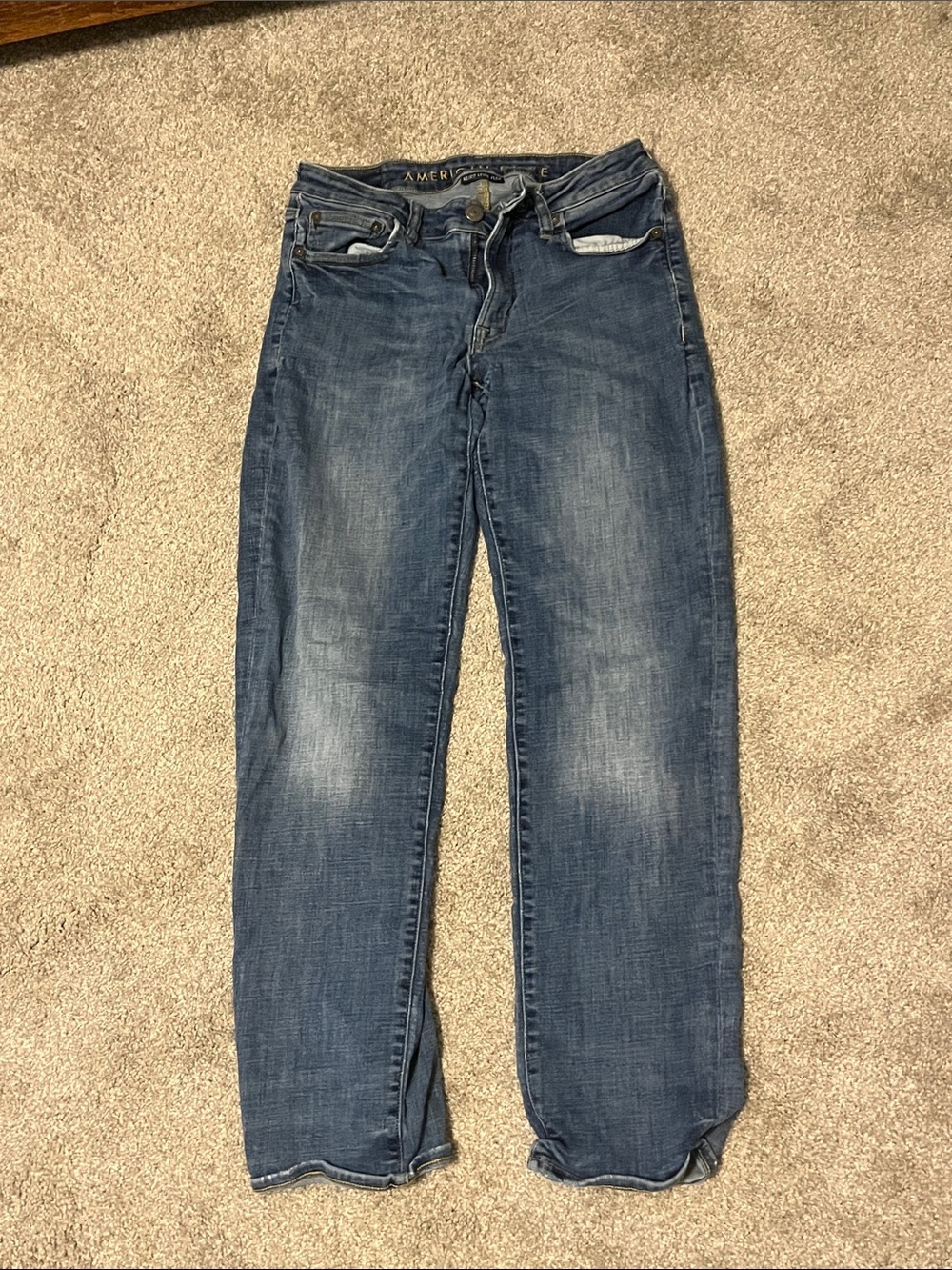 American Eagle Outfitters Men’s Dark Blue Relaxed Jeans